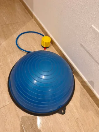 BOSU azul con bomba Tal como en la foto
