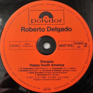 Vinilo Roberto Delgado Stargala - Happy South Amer