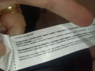 Vestido polipiel negro sin mangas