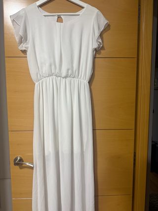Vestido blanco gasa S/M