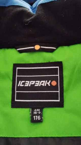 Abrigo Icepeak azul y verde