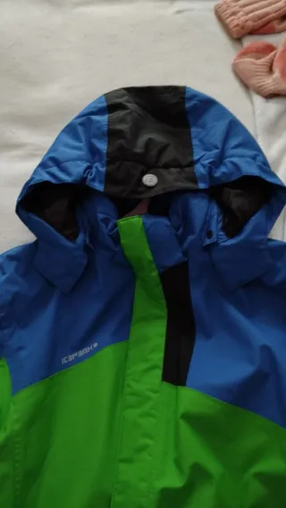 Abrigo Icepeak azul y verde