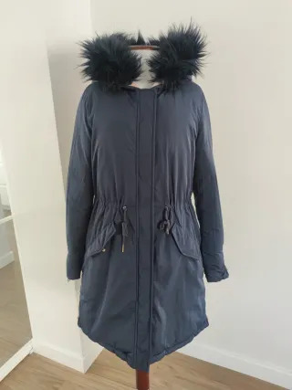 Abrigo reversible 2 en 1 - Azul marino y rosa