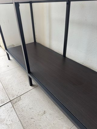 Scaffale IKEA VITTSJØ Nero/Marrone