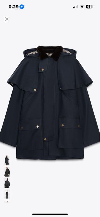 Gabardina Barbour Azul