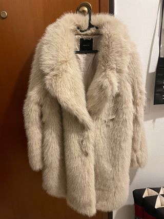 Pelliccia MARIKA Beige Taglia Unica