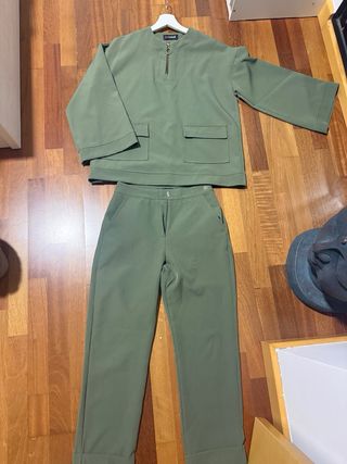 Conjunto Cuplé Verde Oliva