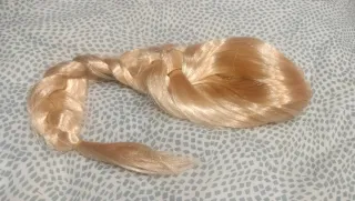 Peluca rubia trenzada disfraz de Frozen