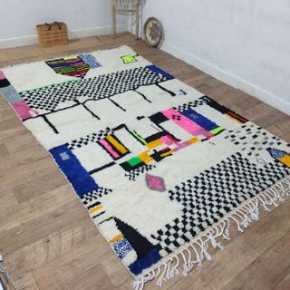 Alfombra Azilal 300x192 cm – Lana Natural Hecha