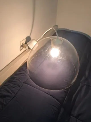 Lámpara colgante metacrilato transparente