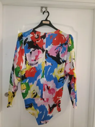 Blusa Estampada Multicolor Talla Única