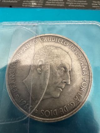 Moneda 100 Pesetas Francisco Franco 1966 Plata