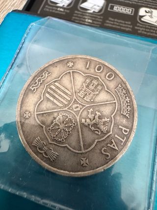Moneda 100 Pesetas Francisco Franco 1966 Plata