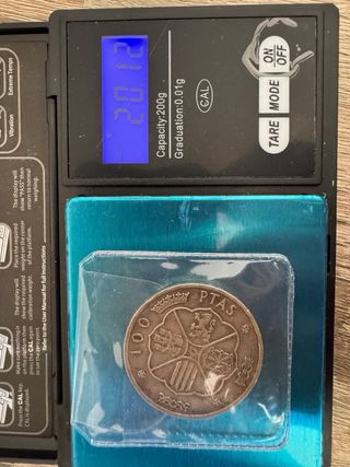 Moneda 100 Pesetas Francisco Franco 1966 Plata