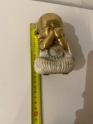 Figura Buda Bebé Dorado Sentado