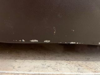 Sofá de Piel Ikea 3 Plazas Marrón chocolate.