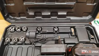 NUEVA! Llave larga de trinquete con 2 baterías 21V