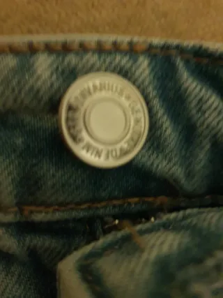 Falda vaquera larga con abertura