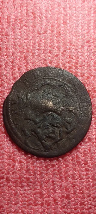 FELIPE III. 4 MARAVEDIS DE 1599. DOBLE RESELLO