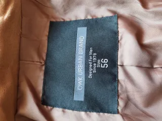 Chaqueta Vintage Doble Botonadura Marrón Talla 56