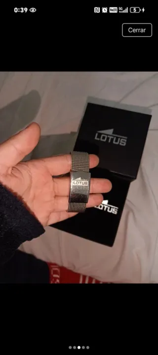 Reloj Lotus Mujer Plata y Blanco