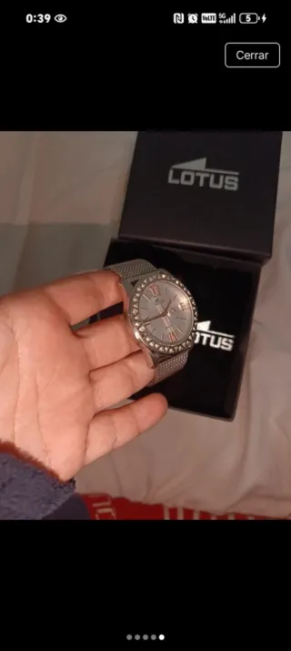 Reloj Lotus Mujer Plata y Blanco