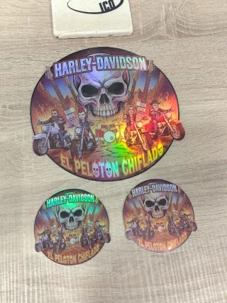 Sticker Harley Davidson El Pelotón Chiflado