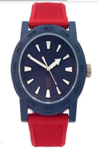 Reloj Nautica Hombre Azul y Rojo