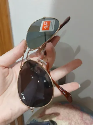 Gafas de Sol Ray-Ban Aviator RB3025 Dorado/Gris