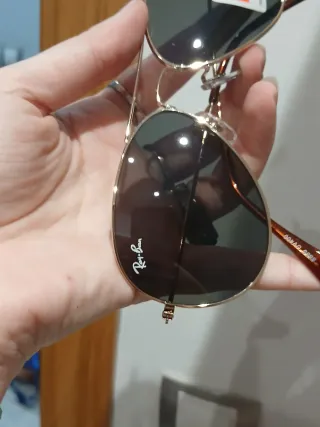 Gafas de Sol Ray-Ban Aviator RB3025 Dorado/Gris