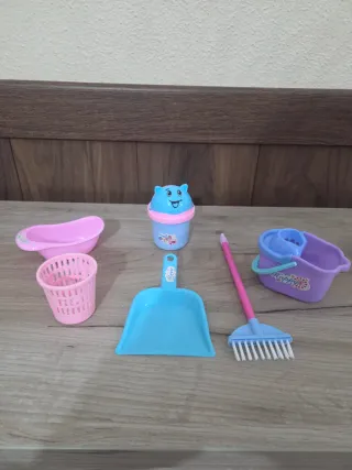 Juego de limpieza infantil de plástico