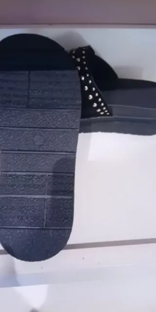 Sandalias planas negras talla 38