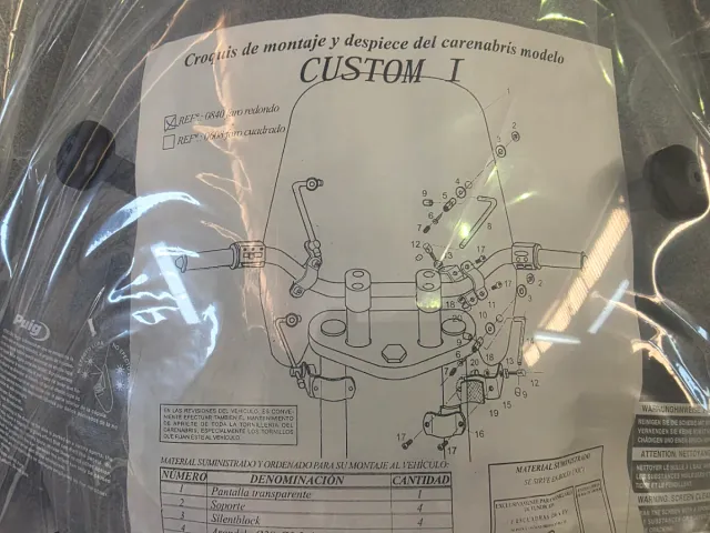 Cúpula Puig Moto Custom