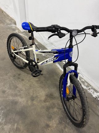 Bicicleta Infantil 24 Azul y Blanca
