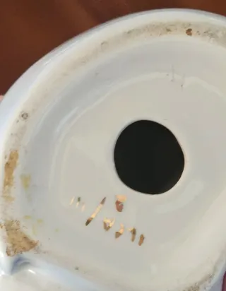 Madonna in Preghiera Ceramica Dorata