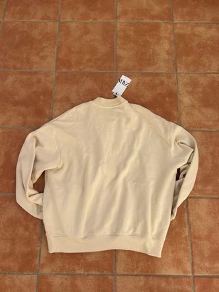 Chaqueta Bomber Zara Beige Talla XL