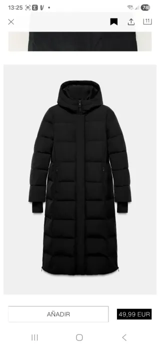 Abrigo waterproof Zara