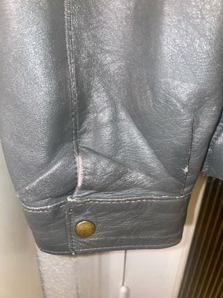 Chaqueta de piel gris Falta lustrar