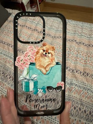 Funda Casetify iPhone 14 Pro Max Pomeranian Mom
