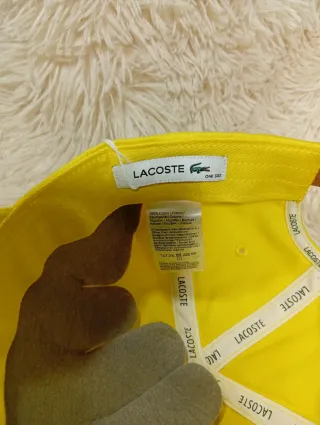Gorra Lacoste Amarilla Original