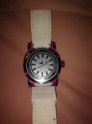 Reloj Viceroy Blanco y Rosa Unisex Esfera de 4,5cm
