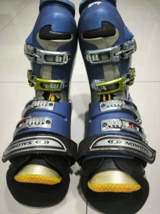 Botas de esquí Salomon azules y grises