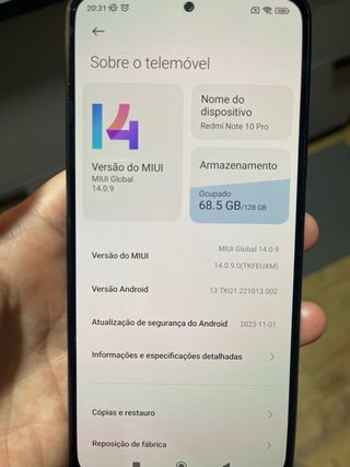 Xiaomi Redmi Note 10 Pro 6/128GB Preto