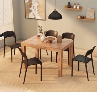 Mesa extensible Madera Rústica 120(200)x80