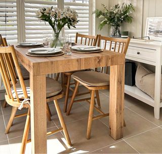 Mesa extensible Madera Rústica 120(200)x80