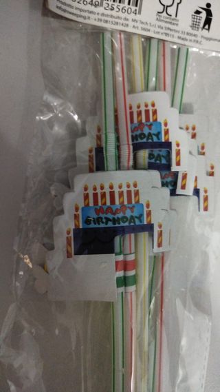 Cannucce Festa Compleanno Happy Birthday