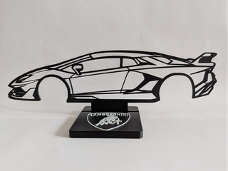 Silueta Lamborghini Aventador SVJ