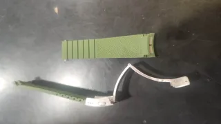 Correa Caucho Longines Hydroconquest 21mm Verde