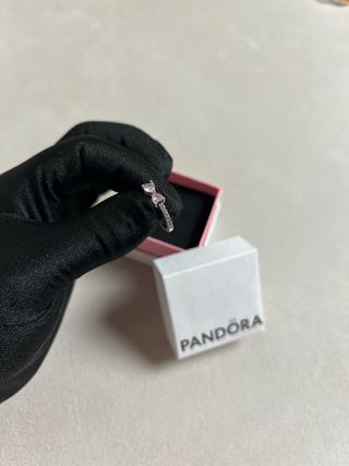 Anillo de Pandora Lazo rosa brillante