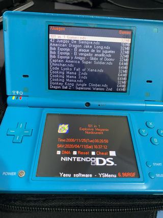 Nintendo DSi Azul Turquesa + 45 Juegos +funda (x2)
